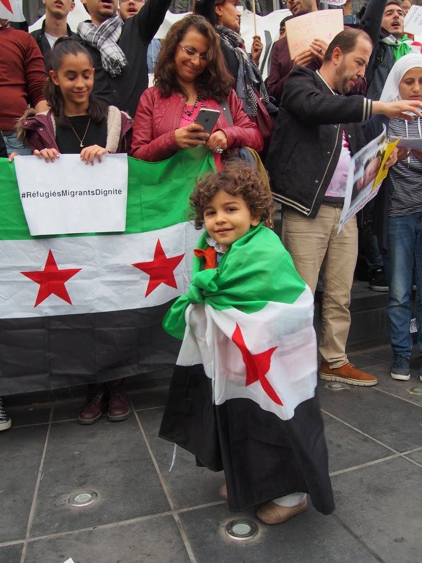 Paris 05/09/2015 : Rassemblement #PasEnNotreNom #Réfugiés #RefugeesDignity #OpenEurope