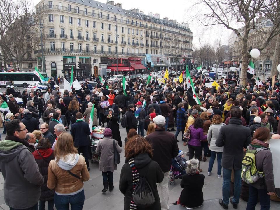 Paris 14/03/2015 : Marche "4 années de lutte contre les tyrannies de Bachar Al Assad et de Daech"
