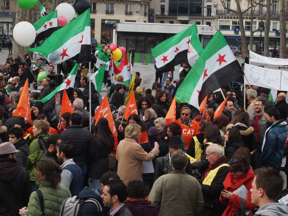 Paris 14/03/2015 : Marche "4 années de lutte contre les tyrannies de Bachar Al Assad et de Daech"