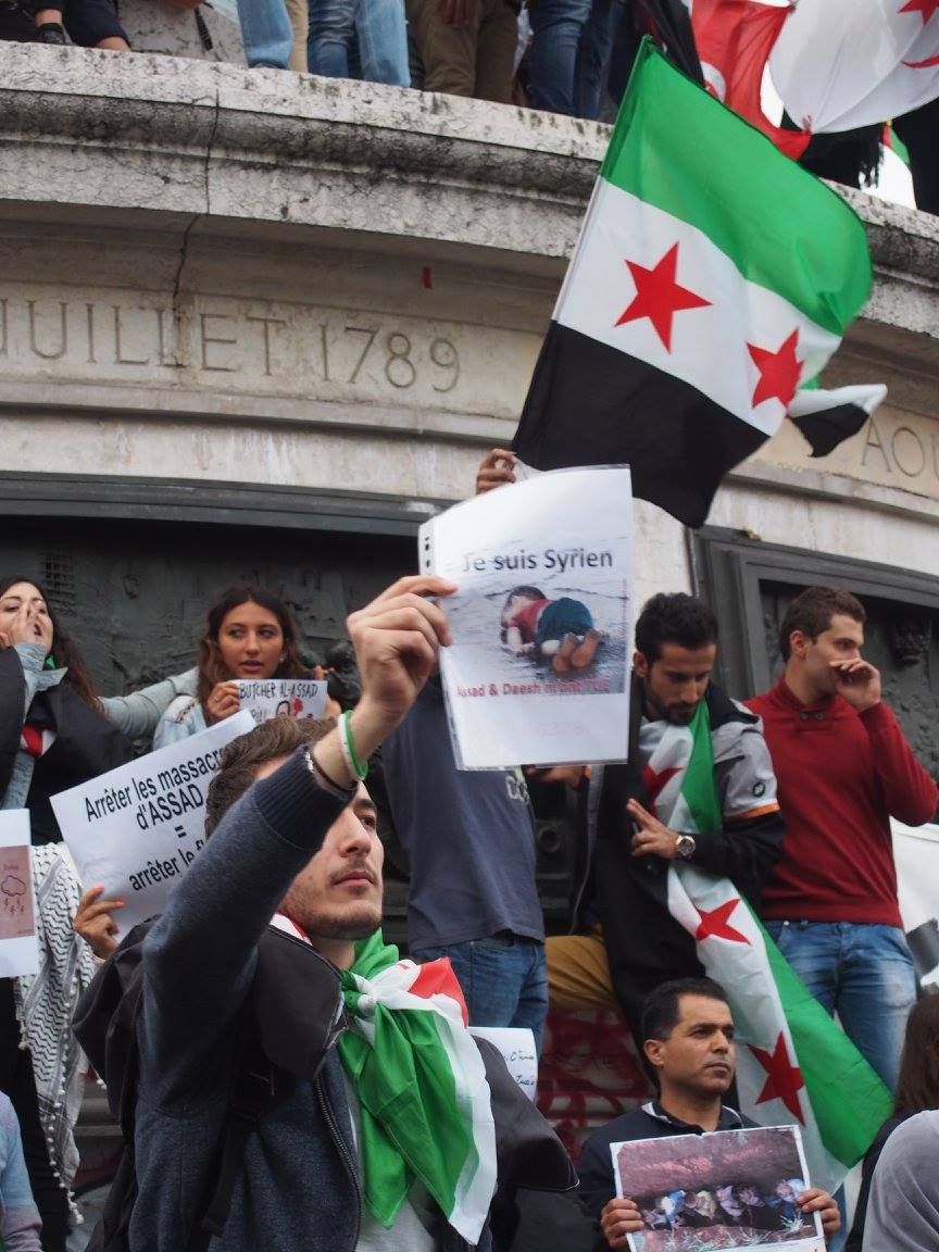 Paris 05/09/2015 : Rassemblement #PasEnNotreNom #Réfugiés #RefugeesDignity #OpenEurope
