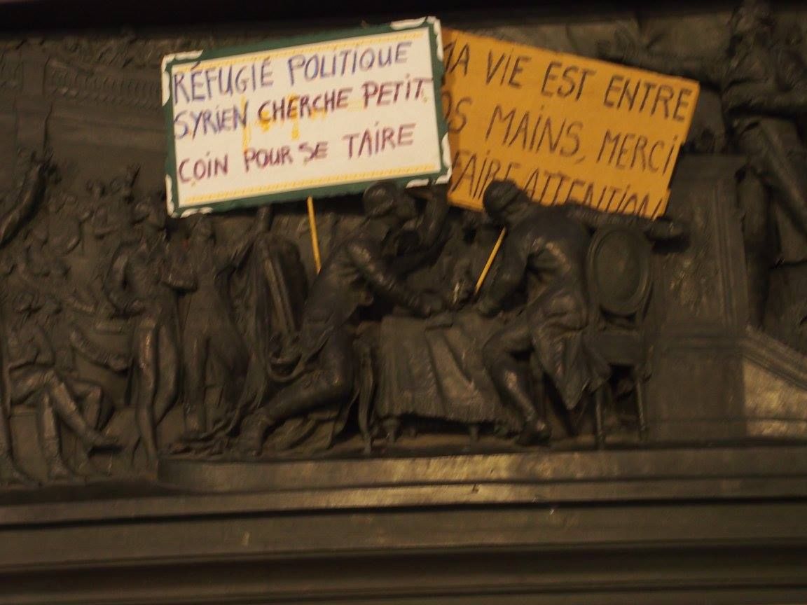 Paris 05/09/2015 : Rassemblement #PasEnNotreNom #Réfugiés #RefugeesDignity #OpenEurope