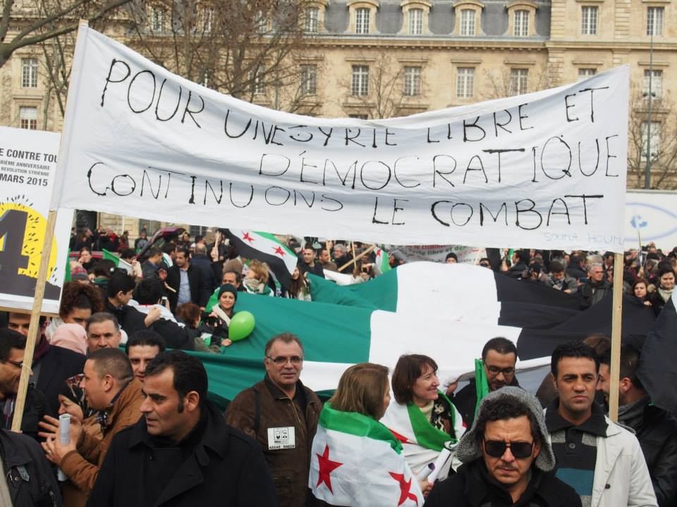 Paris 14/03/2015 : Marche "4 années de lutte contre les tyrannies de Bachar Al Assad et de Daech"