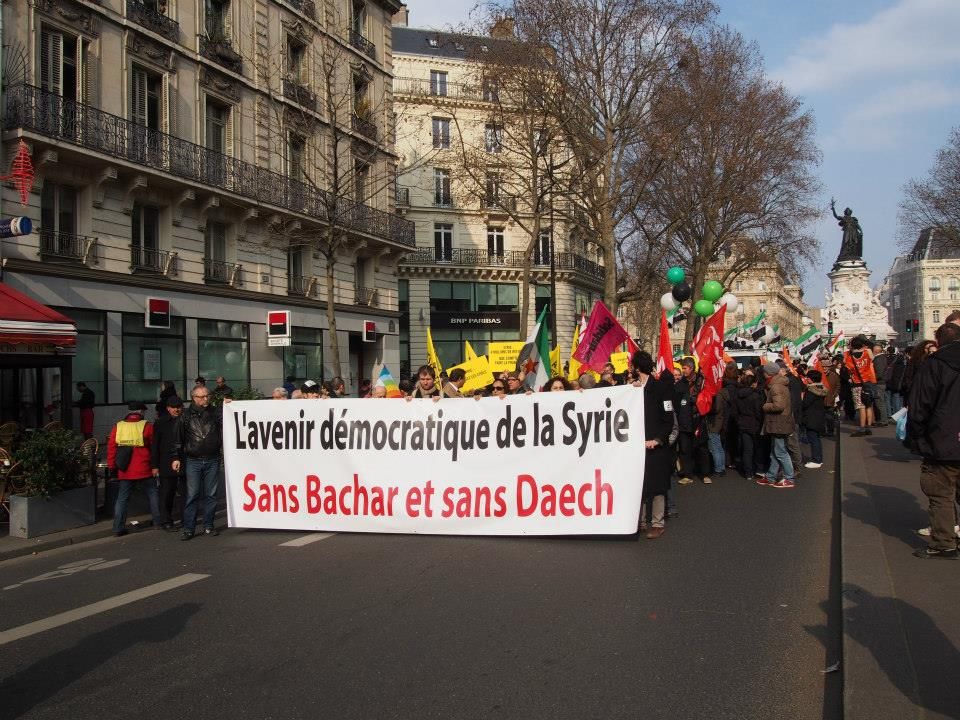 Paris 14/03/2015 : Marche "4 années de lutte contre les tyrannies de Bachar Al Assad et de Daech"