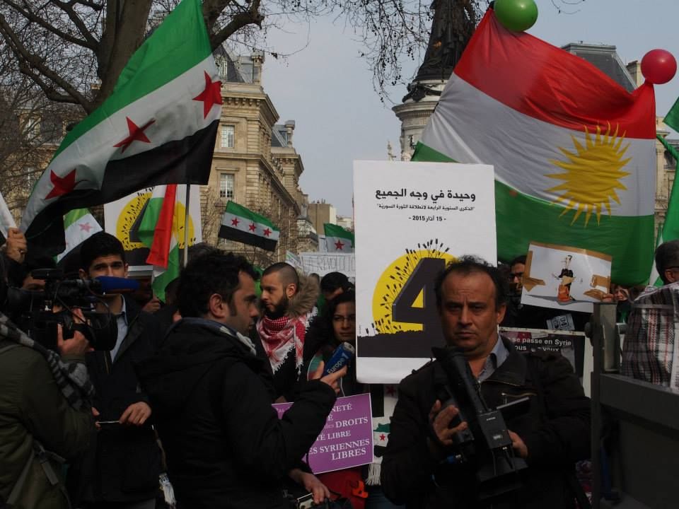 Paris 14/03/2015 : Marche "4 années de lutte contre les tyrannies de Bachar Al Assad et de Daech"