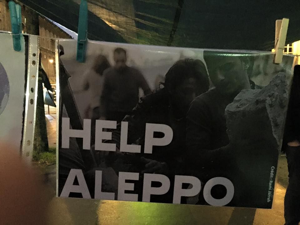 Paris 12/02/2016 : Rassemblement « NON AU MASSACRE DE LA POPULATION D’ALEP »