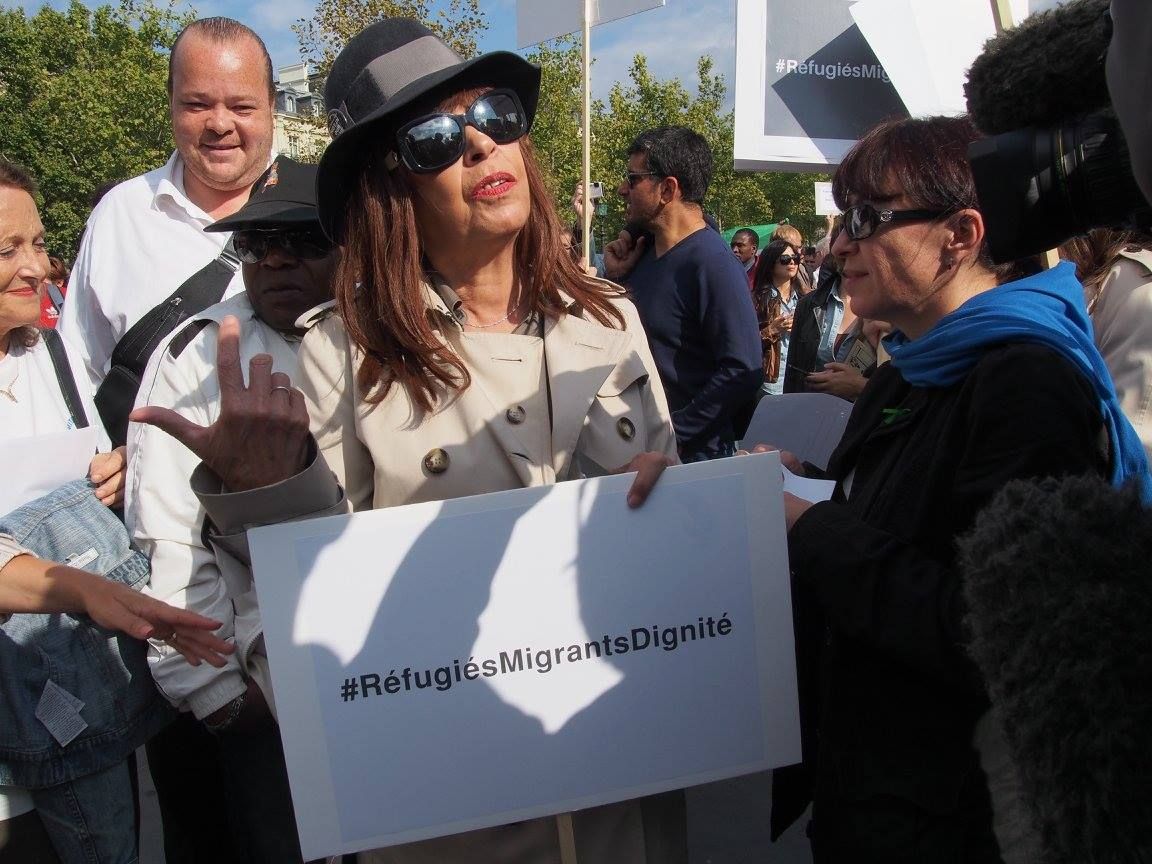 Paris 05/09/2015 : Rassemblement #PasEnNotreNom #Réfugiés #RefugeesDignity #OpenEurope