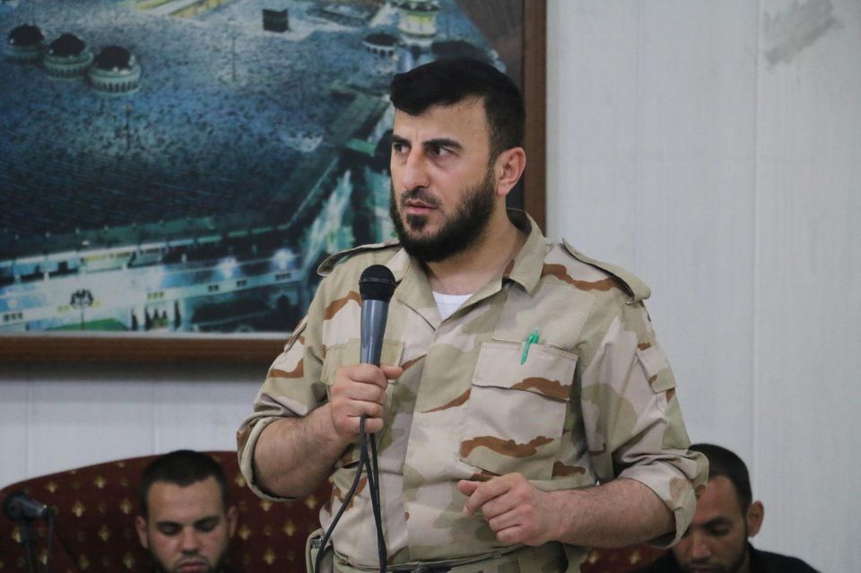 Zahran Alloush, le 21 juillet, dans son fief de Douma.