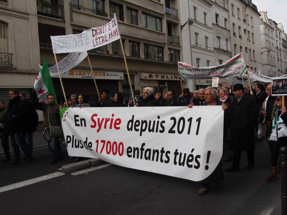 Paris 14/03/2015 : Marche "4 années de lutte contre les tyrannies de Bachar Al Assad et de Daech"