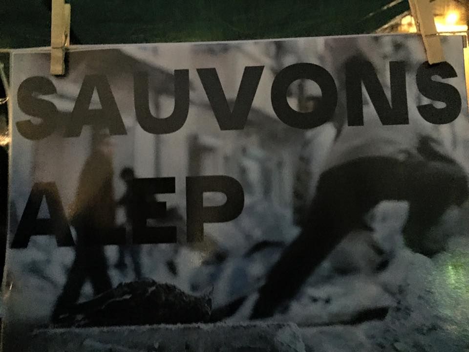Paris 12/02/2016 : Rassemblement « NON AU MASSACRE DE LA POPULATION D’ALEP »