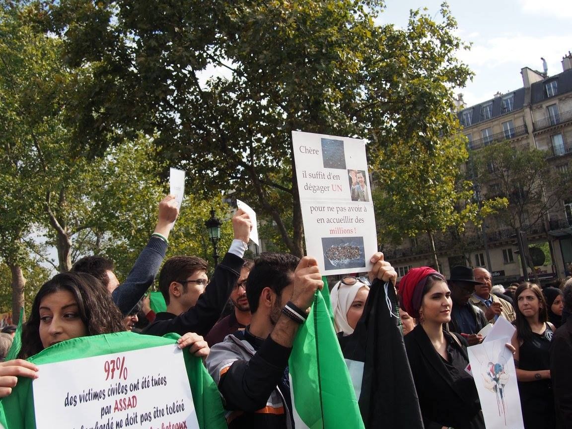 Paris 05/09/2015 : Rassemblement #PasEnNotreNom #Réfugiés #RefugeesDignity #OpenEurope