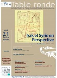 Paris : Table-ronde “Irak et Syrie en Perspective”