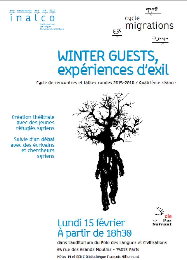 PARIS : Cycle Migrations "Winter guest, Expériences d'exils"
