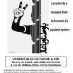 26/10/2012 Paris : Meeting de solidarité avec le peuple syrien
