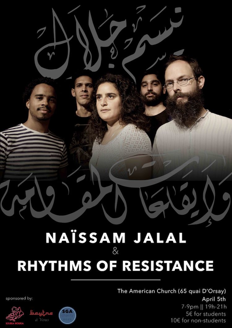 PARIS : Concert "Naïssam Jala & Rhythms of Resistance"