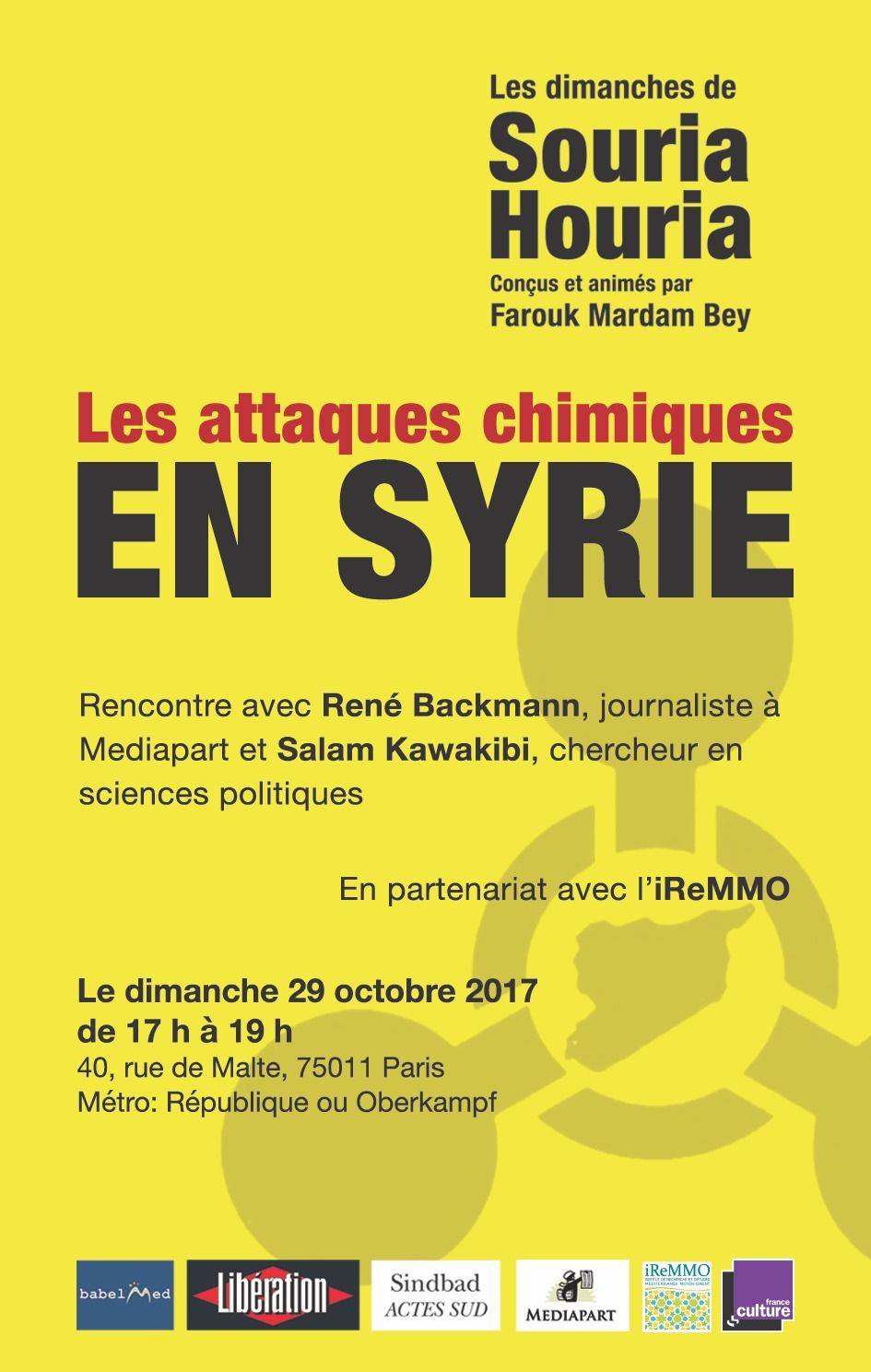 PARIS: débat "les attaques chimiques en Syrie"