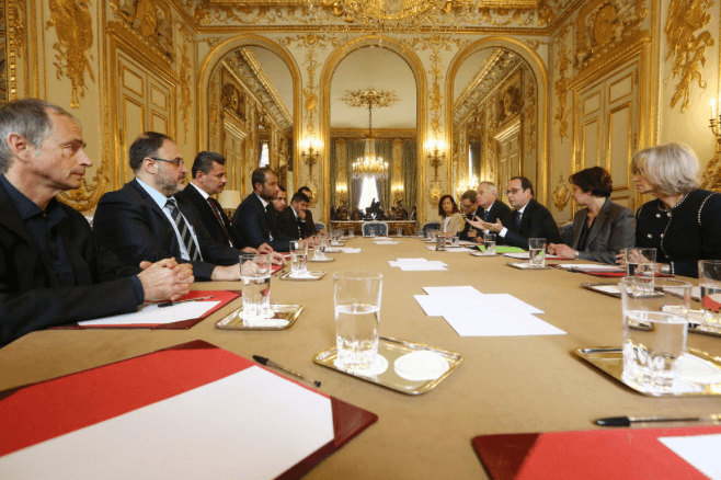 Rencontre avec le président des casques blancs et une délégation de syriens d’Alep (19 octobre 2016)