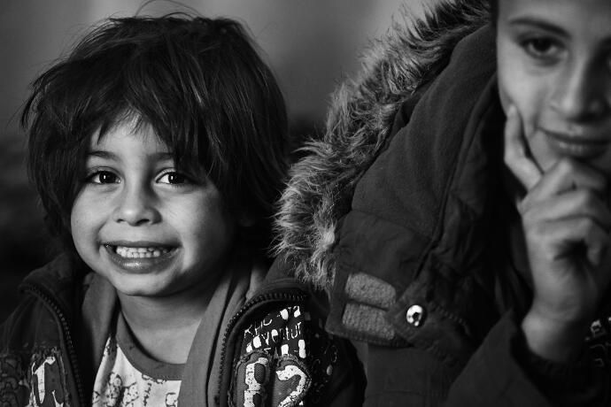 Enfants syriens - Région de Mafraq, Jordanie, janvier 2013