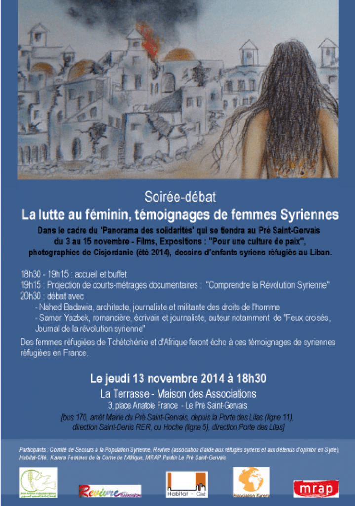 Pré Saint-Gervais : Soirée-débat "La lutte au féminin, témoignage de femmes syriennes"