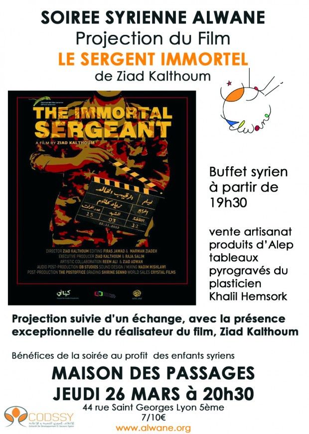 26/03/2015 Lyon : Soirée Syrienne Alwane
