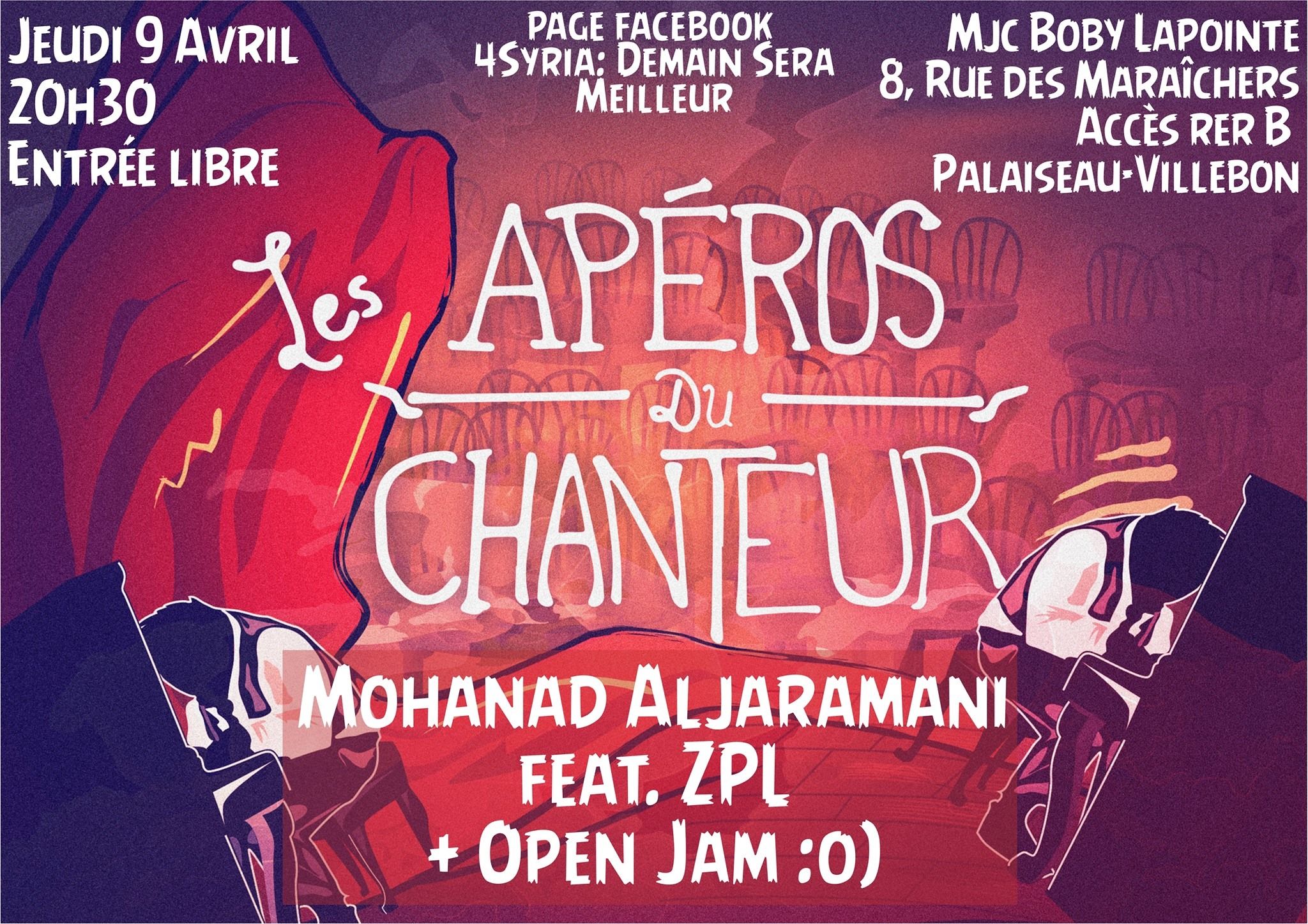 Villebon-sur-Yvette : Concert "Les Apéros du chanteur Mohanad AlJaramani"