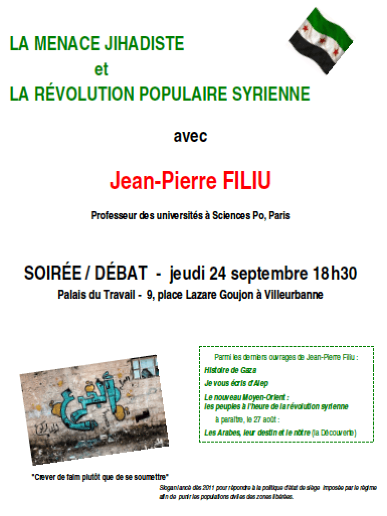 Lyon : La menace jihadiste et la révolution syrienne
