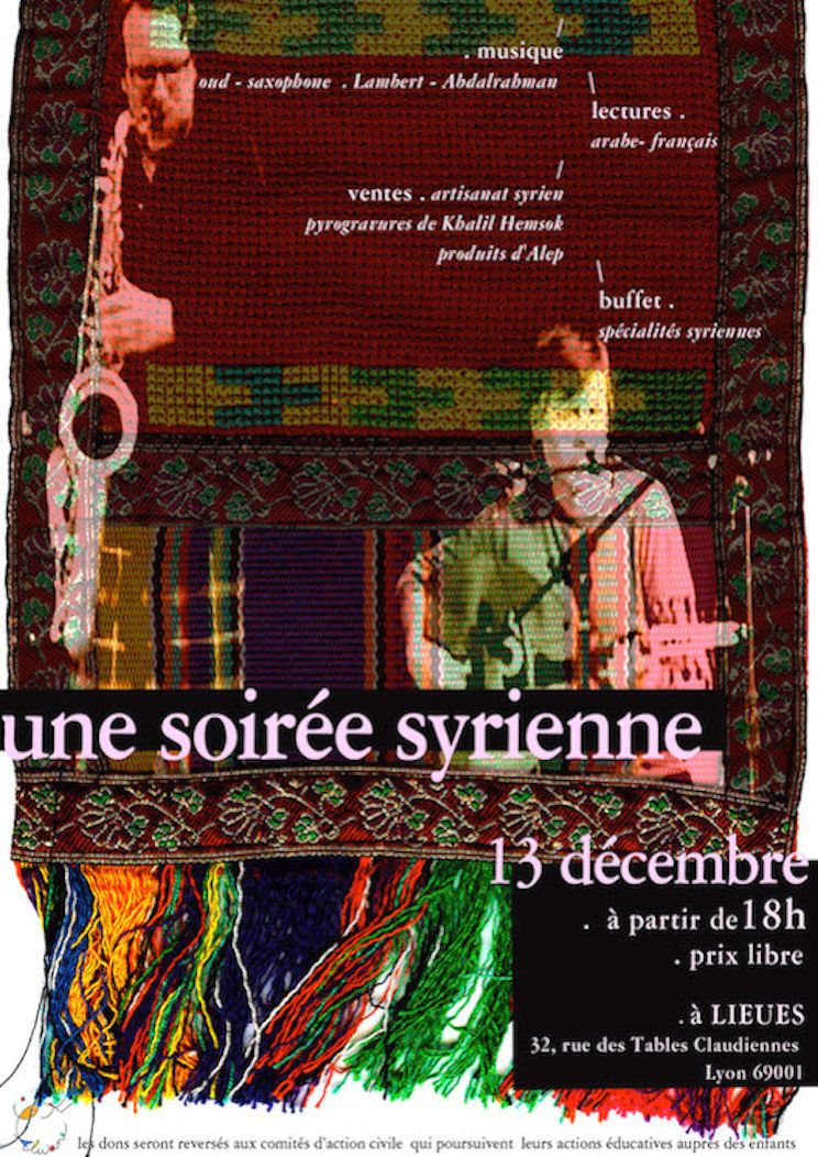 Lyon : Une soirée syrienne avec le duo Lambert Abdalrahman