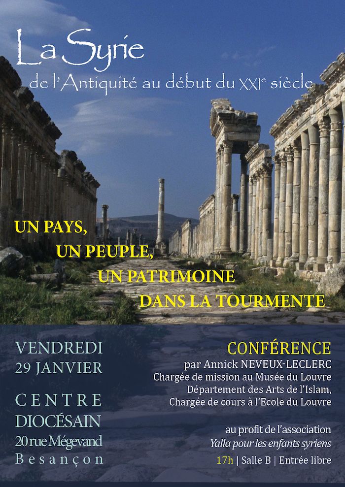 BESANCON : Conférence d'Annick Leclerc "La Syrie, de l’antiquité au début du XXIème siècle"