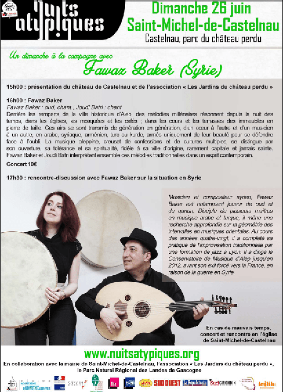 SAINT-MICHEL-DE-CASTELNAU : Concert "FAWAZ BAKER"