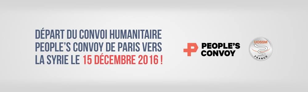 Paris : Départ de Paris du convoi médical People's Convoy pour Alep