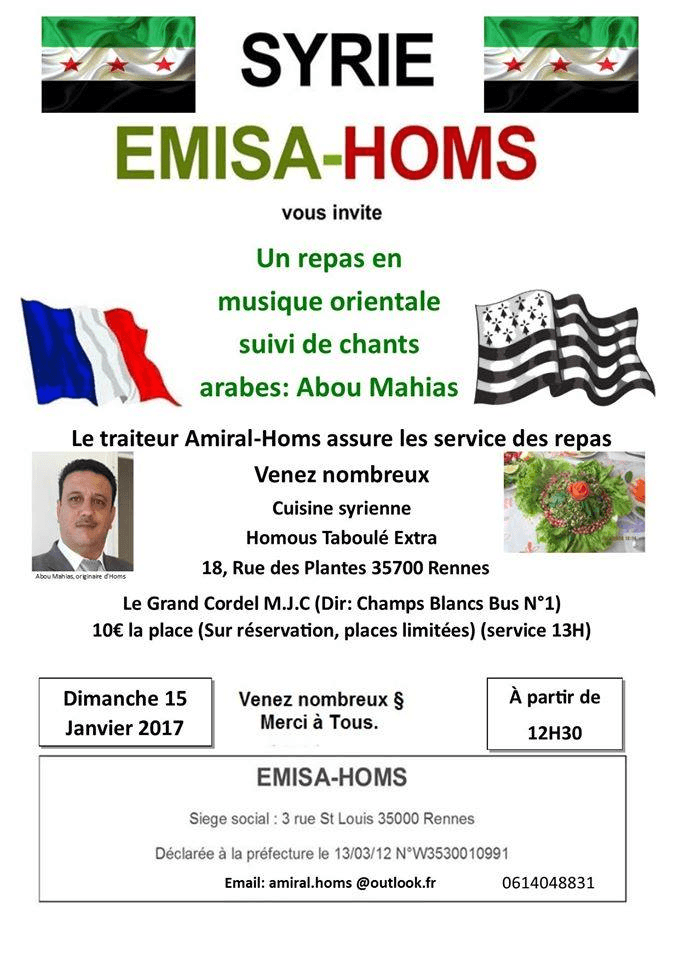 Rennes : Soirée syrienne