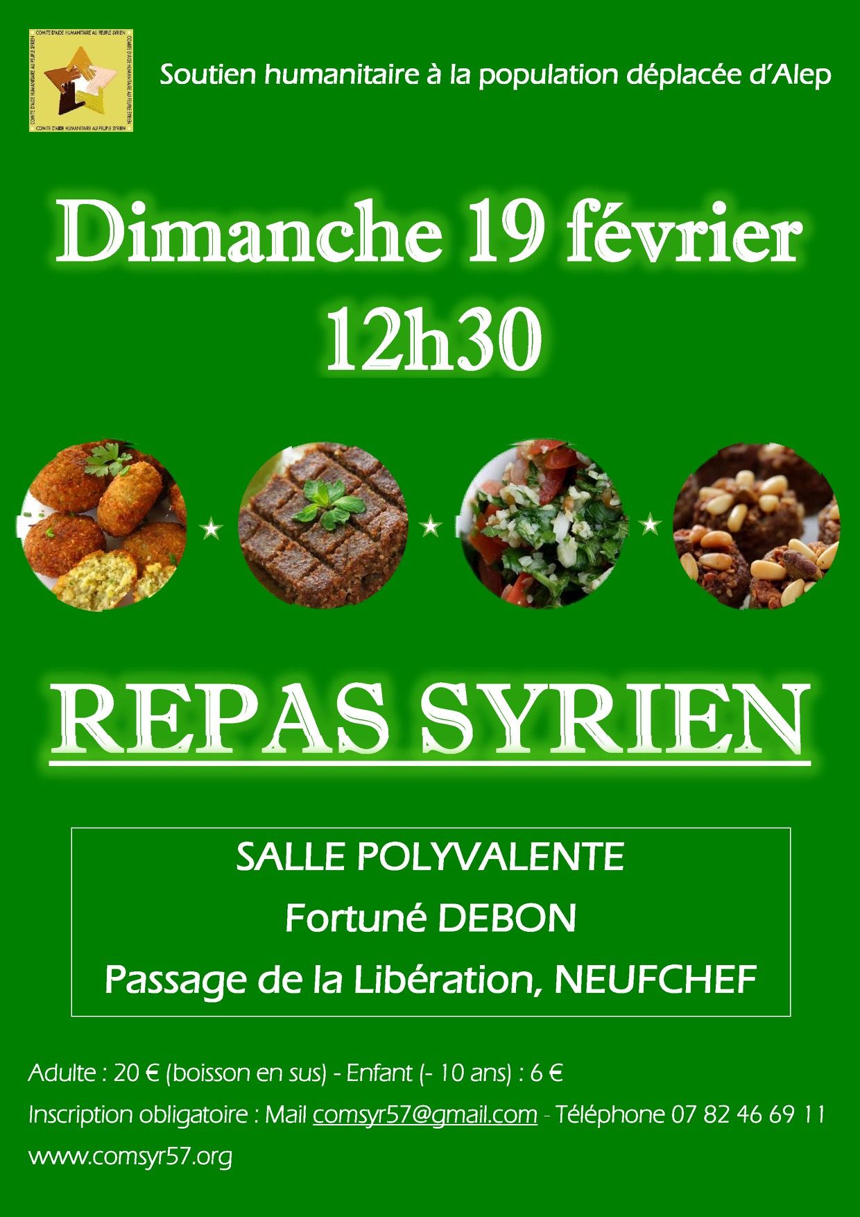 METZ : Repas Syrien
