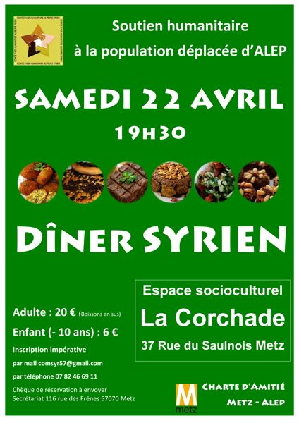 Metz : Diner Syrienne