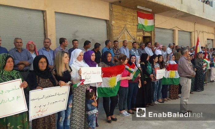 "Hassakeh Local Councils Demonstrate Against PYD Abuses"