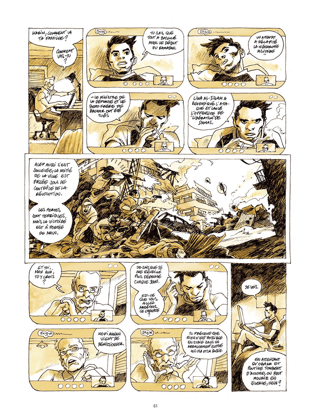 Extrait de « La Dame de Damas », de Jean-Pierre Filiu et Cyrille Pomès, éd. Futuropolis, août 2015