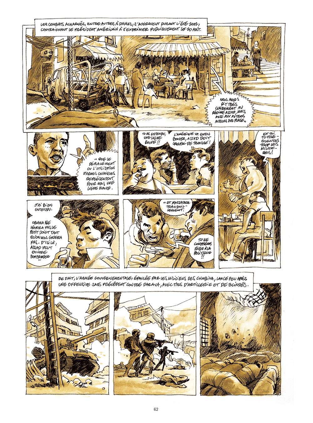 Extrait de « La Dame de Damas », de Jean-Pierre Filiu et Cyrille Pomès, éd. Futuropolis, août 2015 