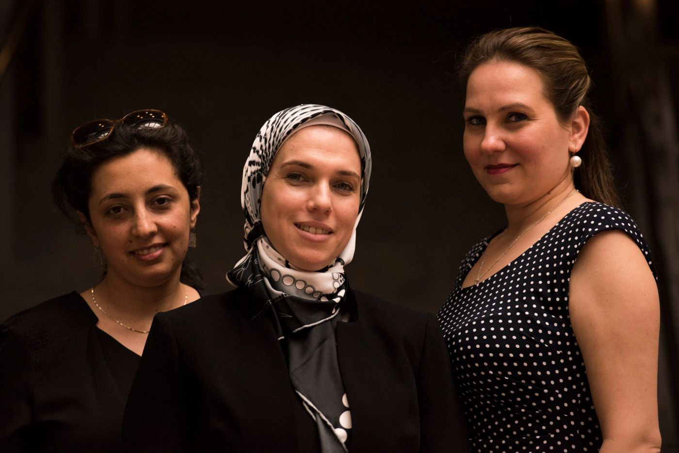 Humanitarians Mariah Abadeh, Houda Atassi and Sandra Bitarova were honored in Washington D.C. by CARE. (Carey Wagner/CARE)