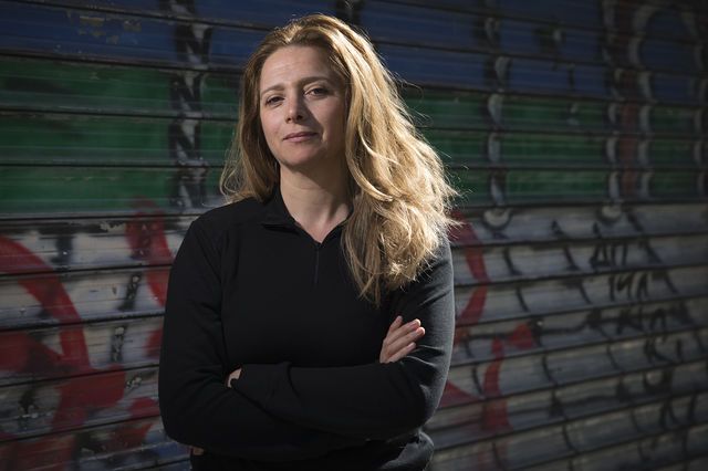 L'écrivain et journaliste syrien Samar Yazbek le 26 septembre 2014 à Paris.